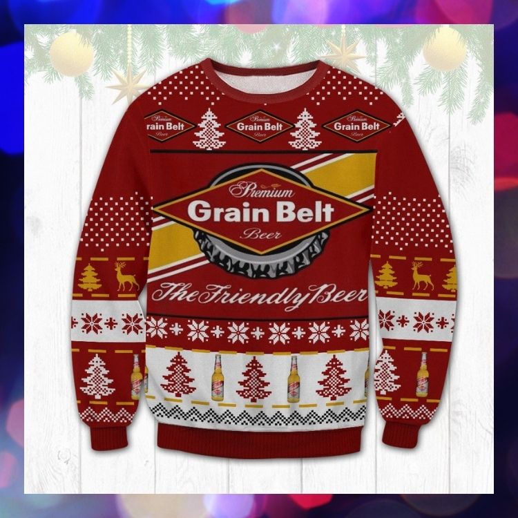 Grain Belt Beer Ugly Christmas Sweater 9