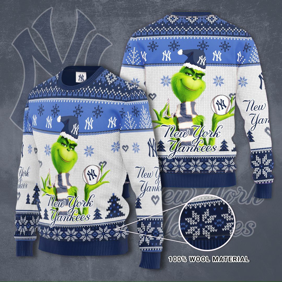 Grinch New York Yankees Christmas Sweater