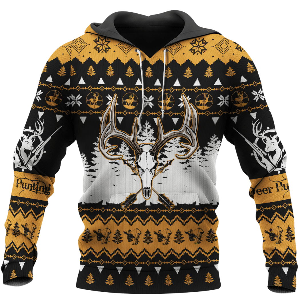 Deer Hunting Christmas 3d All Over Print shirt, hoodie word3