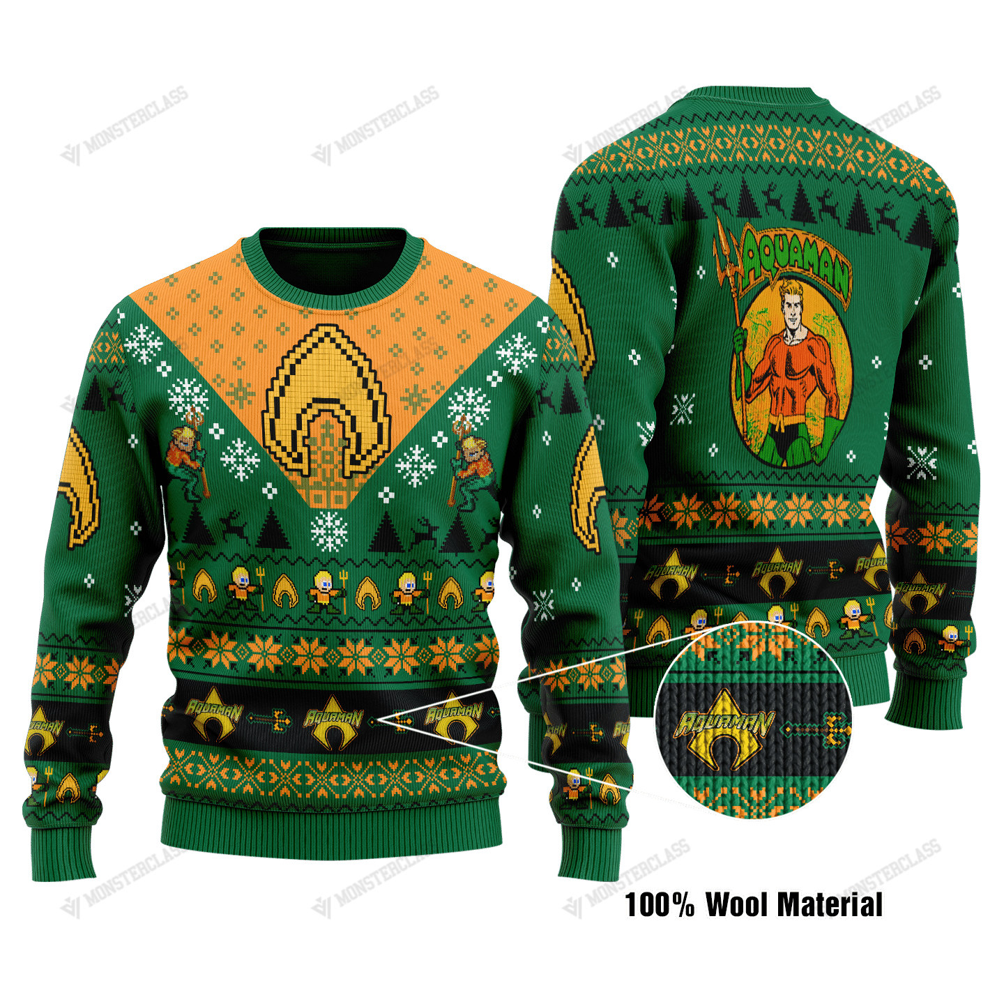 HOT Aquaman Christmas DC Comic sweater, sweatshirt 5 HOT Aquaman Christmas DC Comic sweater sweatshirt 1