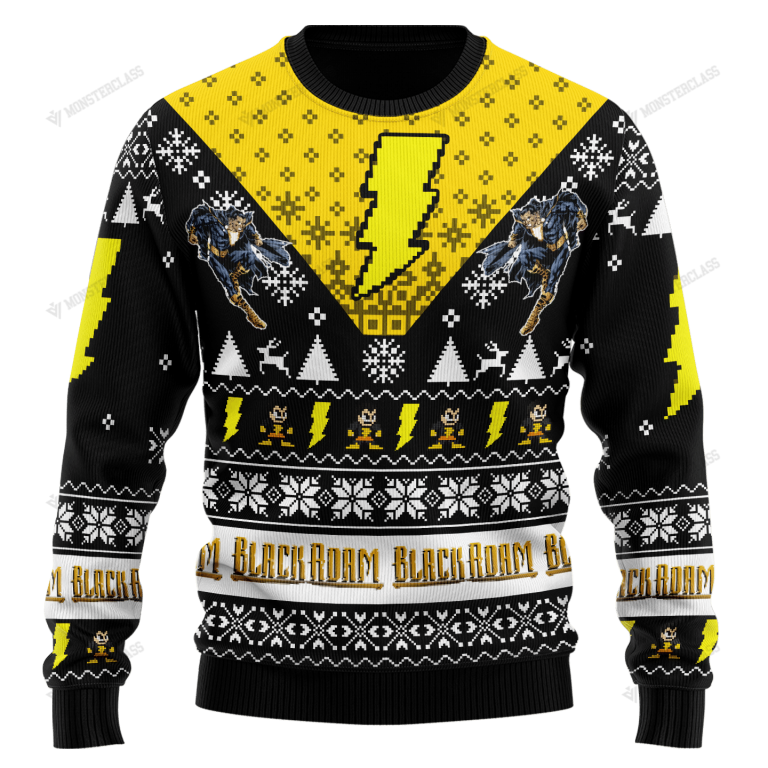 HOT Black Adam Christmas DC Comic sweater sweatshirt 2