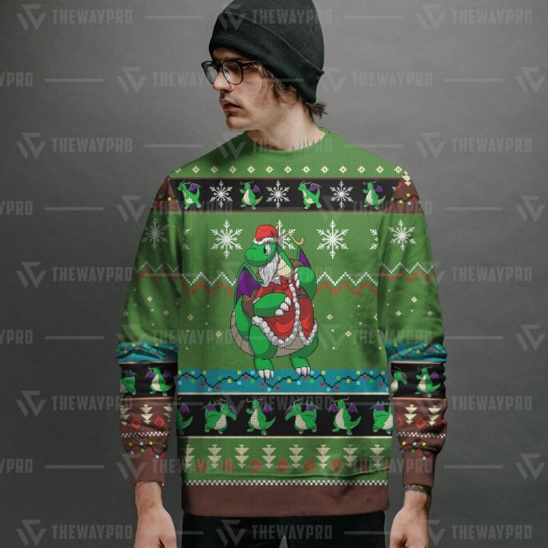 HOT Dragonite Pokemon christmas sweater 2