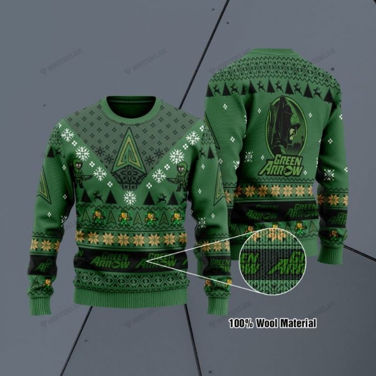 HOT Green Arrow Christmas DC Comic sweater sweatshirt 1