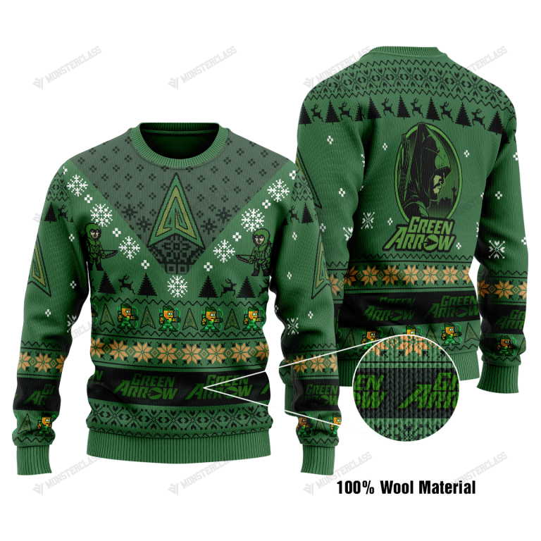 HOT Green Arrow Christmas DC Comic sweater sweatshirt 1