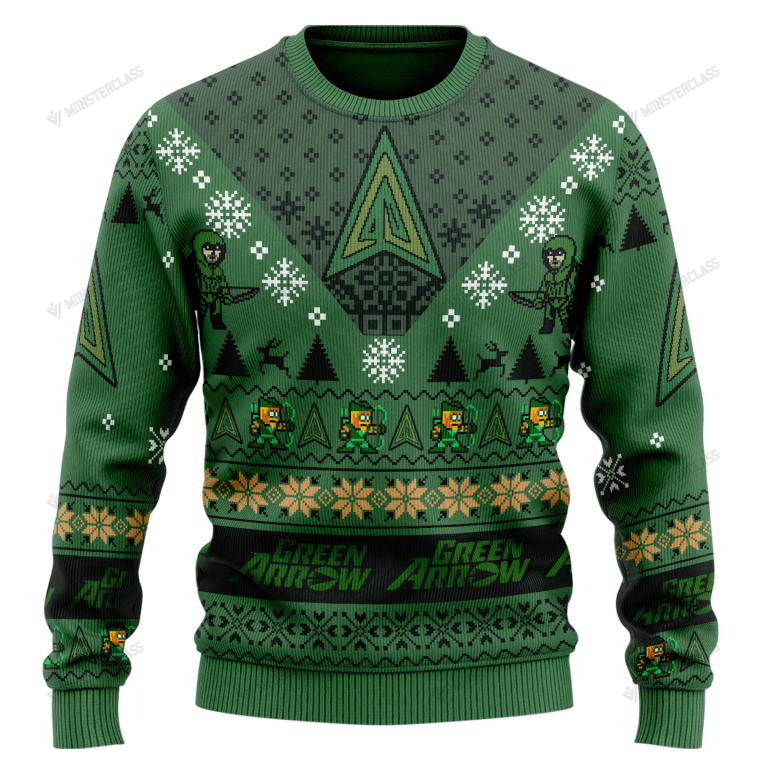 HOT Green Arrow Christmas DC Comic sweater sweatshirt 2
