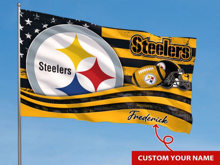 HOT Pittsburgh Steelers Custom Personalized NFL Flag (2) HOT Pittsburgh Steelers custom Personalized NFL flag 2