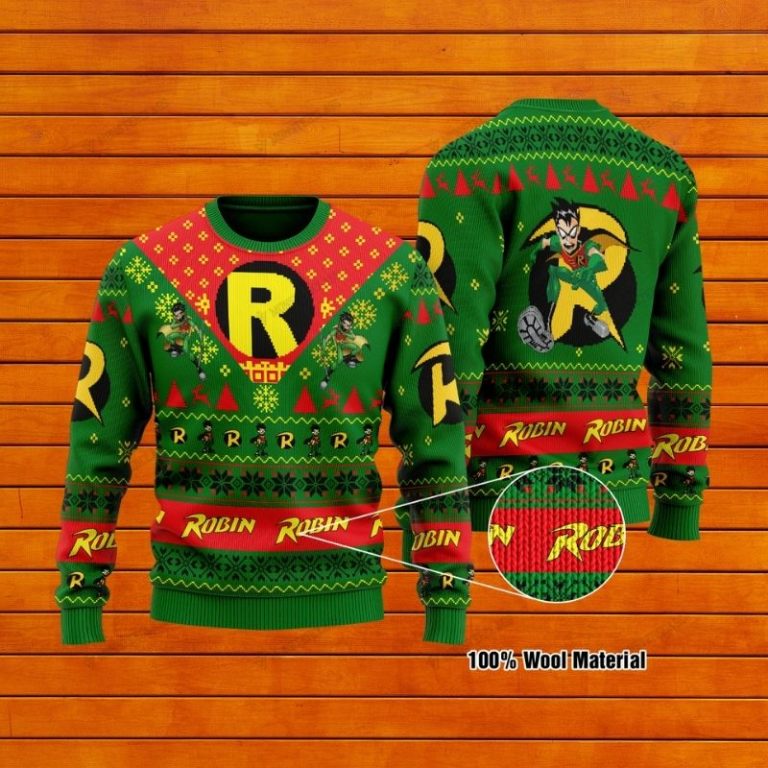 HOT Robin Christmas DC Comic sweater sweatshirt 1