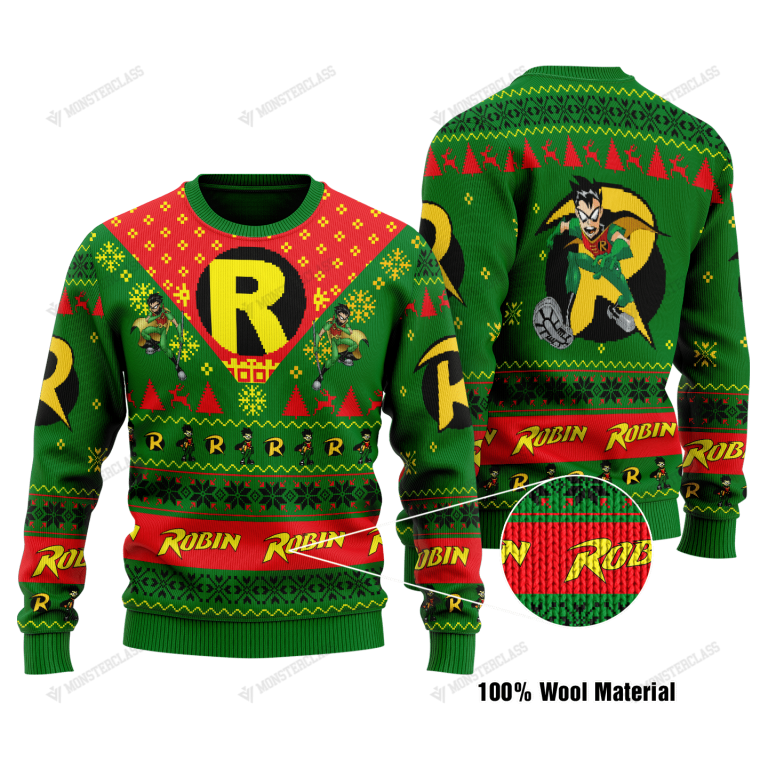 HOT Robin Christmas DC Comic sweater sweatshirt 1