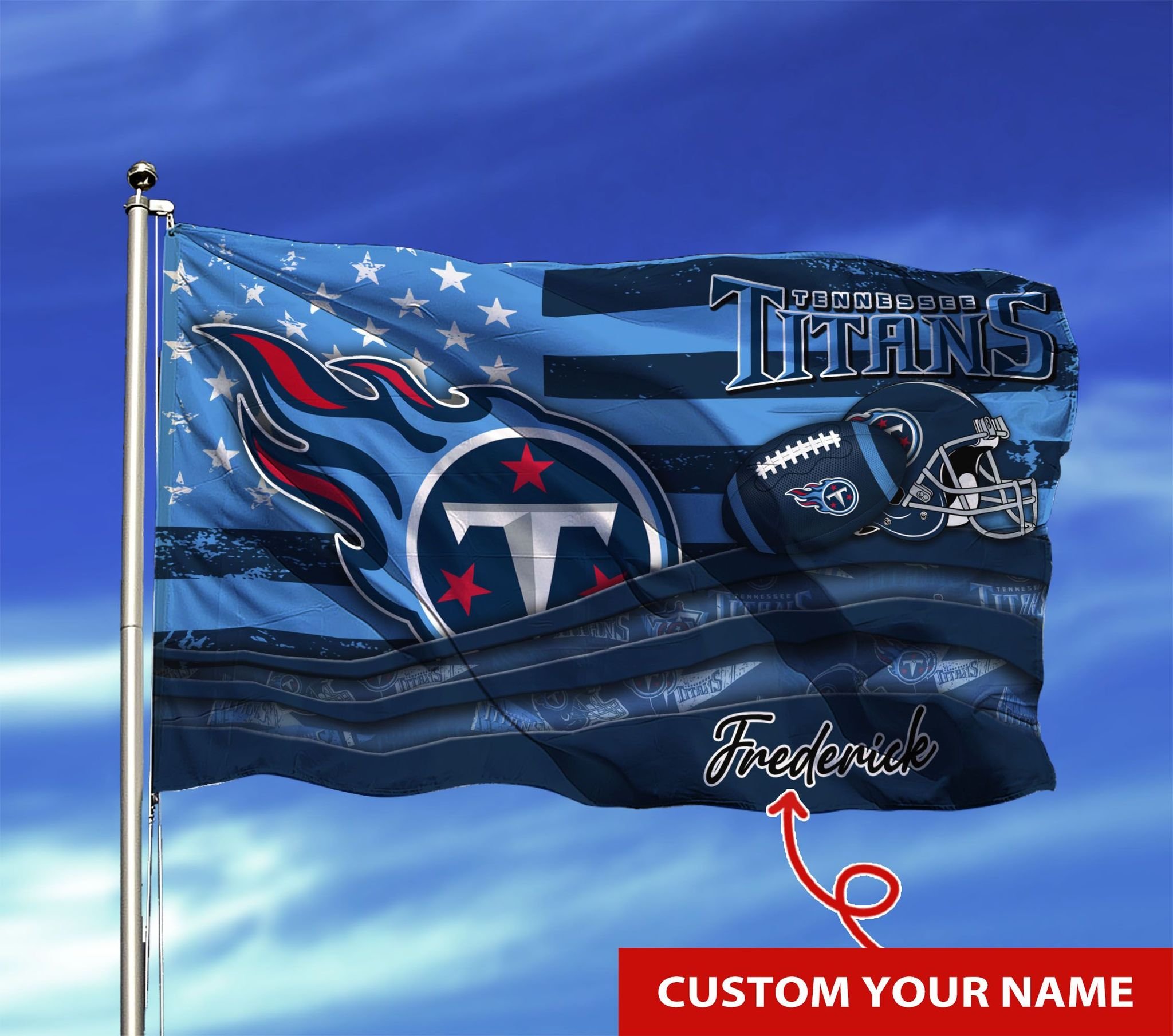 HOT Tennessee Titans custom Personalized NFL flag 1