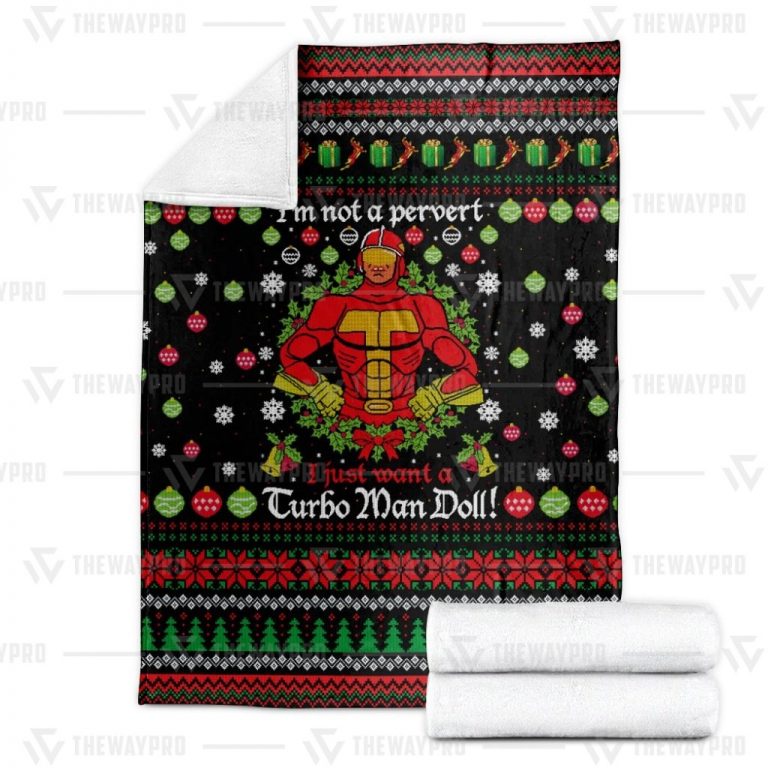 HOT christmas Im not a pervert I just want a Turbo Man doll blanket 2