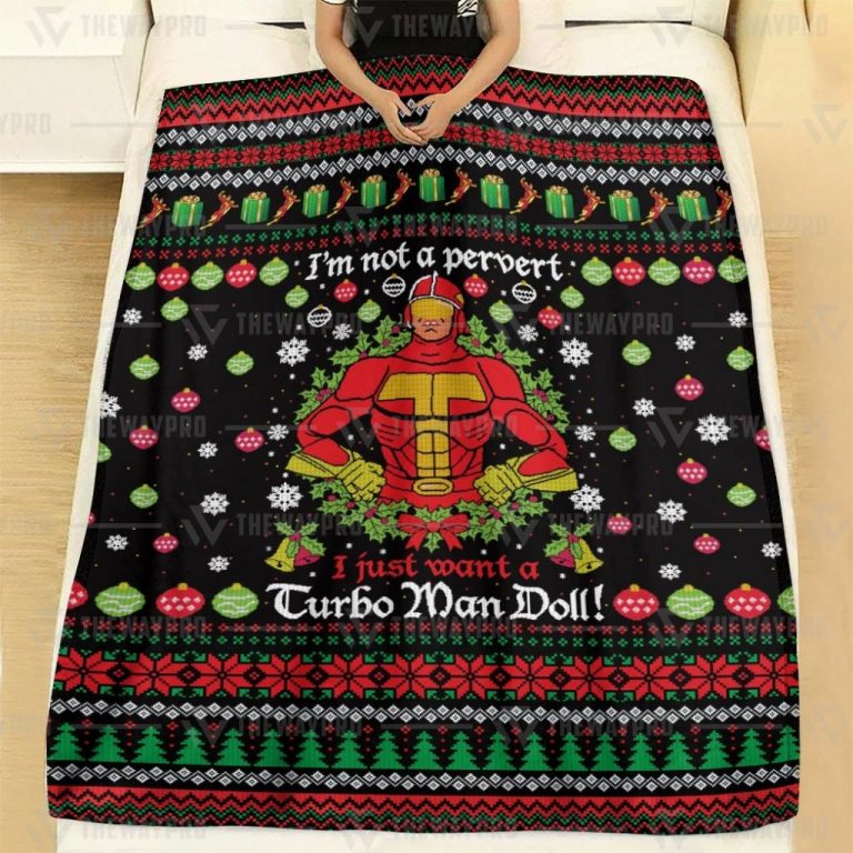 HOT christmas Im not a pervert I just want a Turbo Man doll blanket 3