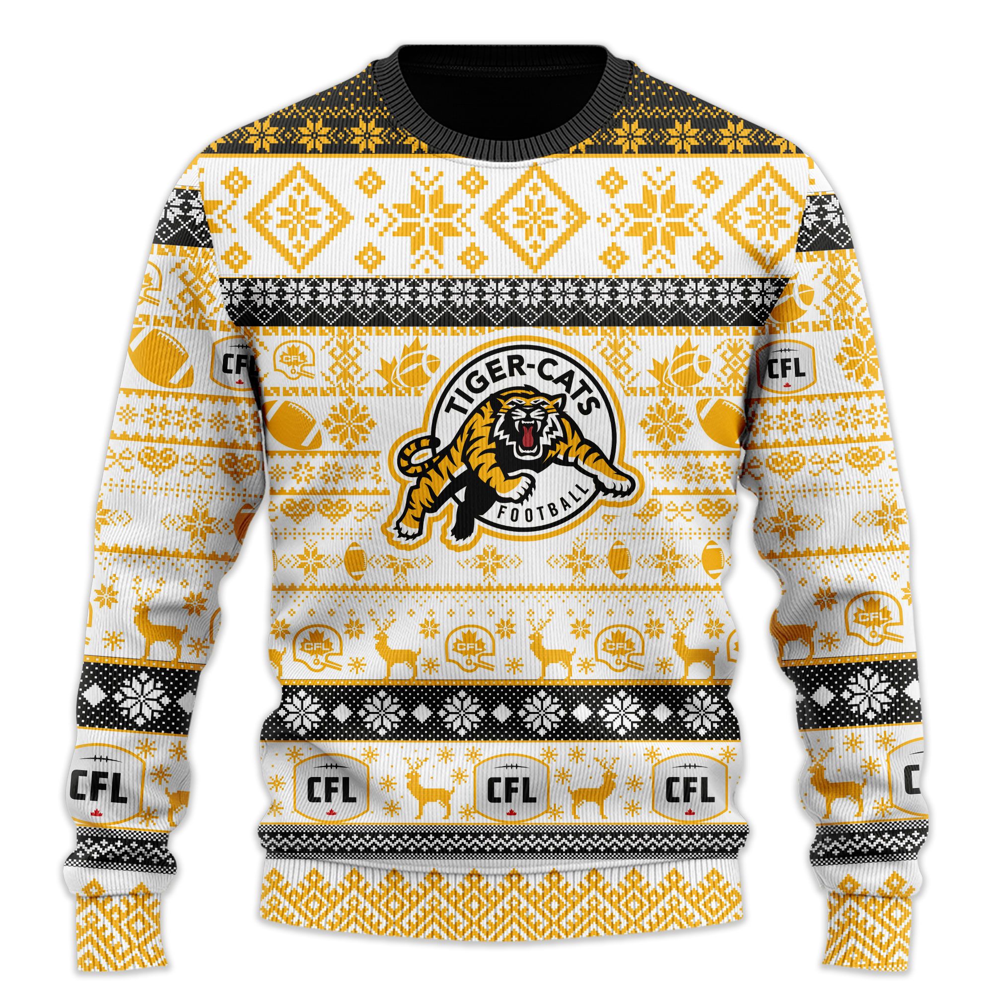 Hamilton Tiger Cats CFL Ugly Christmas sweater 2 Hamilton Tiger Cats CFL Ugly Christmas sweater word1