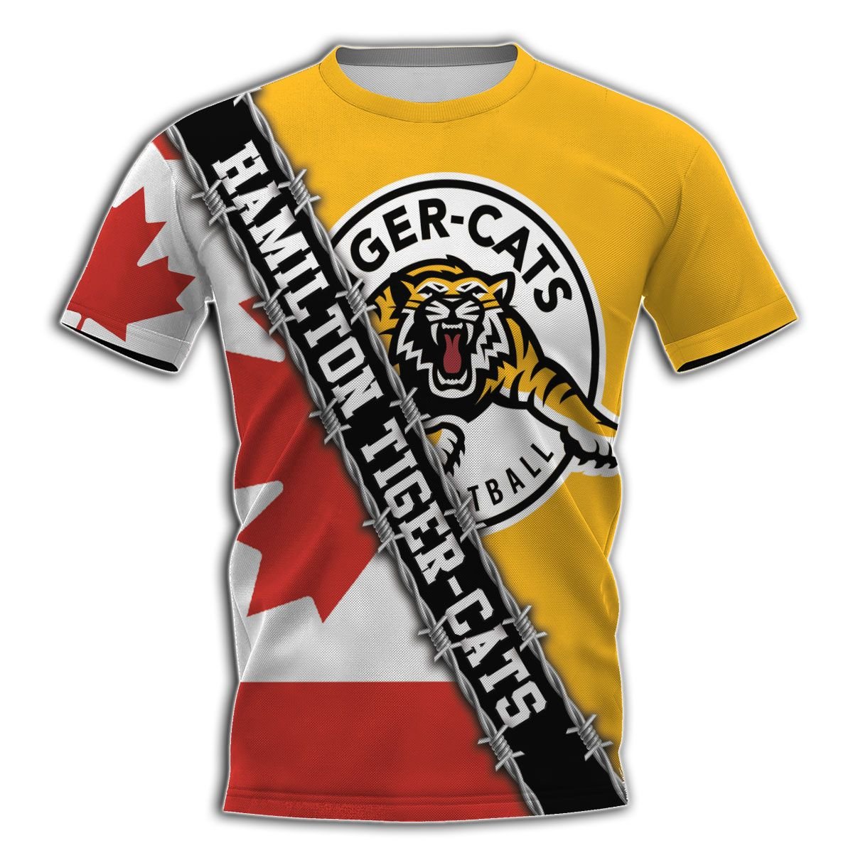 Hamilton Tiger Cats Canada flag CFL 3d shirt, hoodie 2 Hamilton Tiger Cats Canada flag CFL 3d shirt, hoodie word1