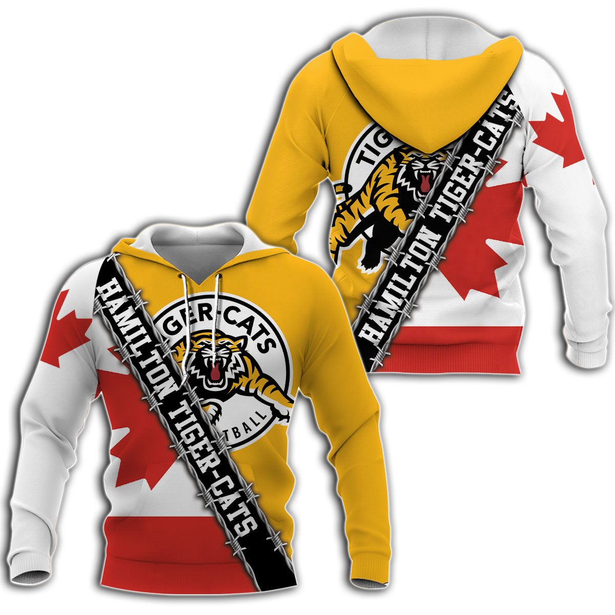 Hamilton Tiger Cats Canada flag CFL 3d shirt, hoodie 6 Hamilton Tiger Cats Canada flag CFL 3d shirt, hoodie word3