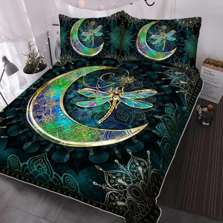 Hippie Dragonfly Quilt Bedding Set 2