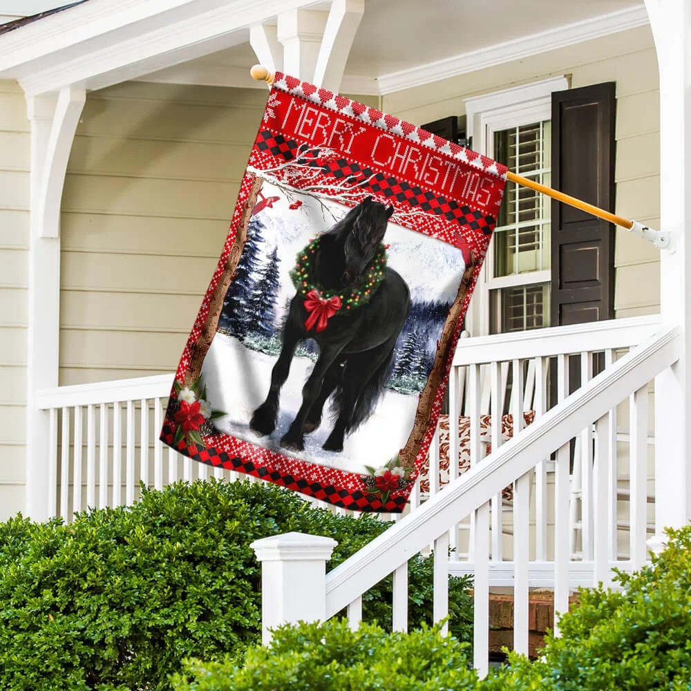 Horse Merry Christmas Flag 5 Horse Merry Christmas Flag 3