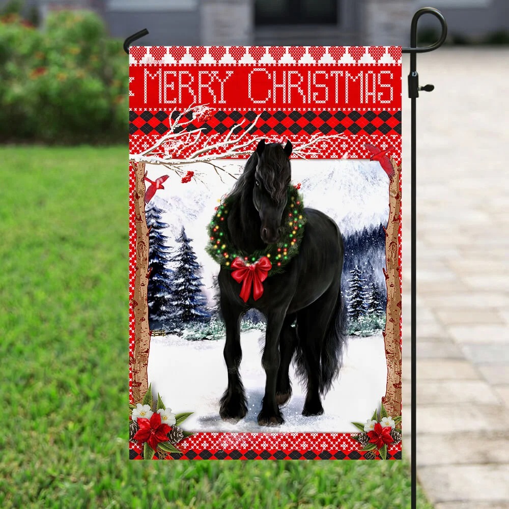 Horse Merry Christmas Flag 3 Horse Merry Christmas Flag 5