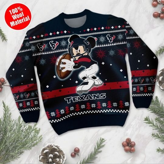 Houston Texans Mickey Mouse Ugly Sweater1