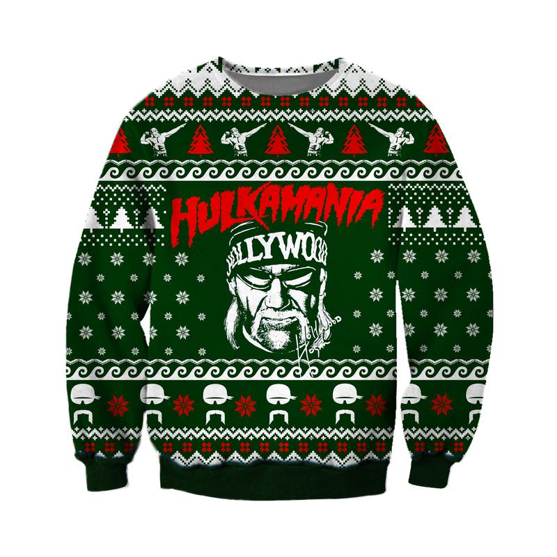 Hulk Hogan Hulkamania christmas sweater 1