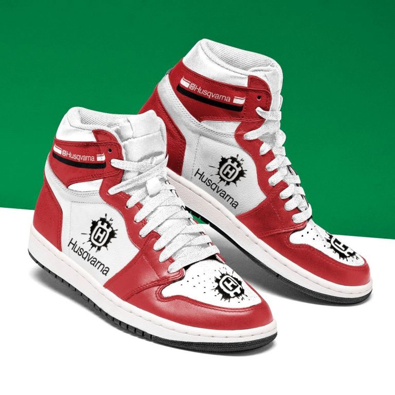 Husqvarna Red Air Jordan High Top Sneaker 4 Husqvarna red Air Jordan high top sneaker 4