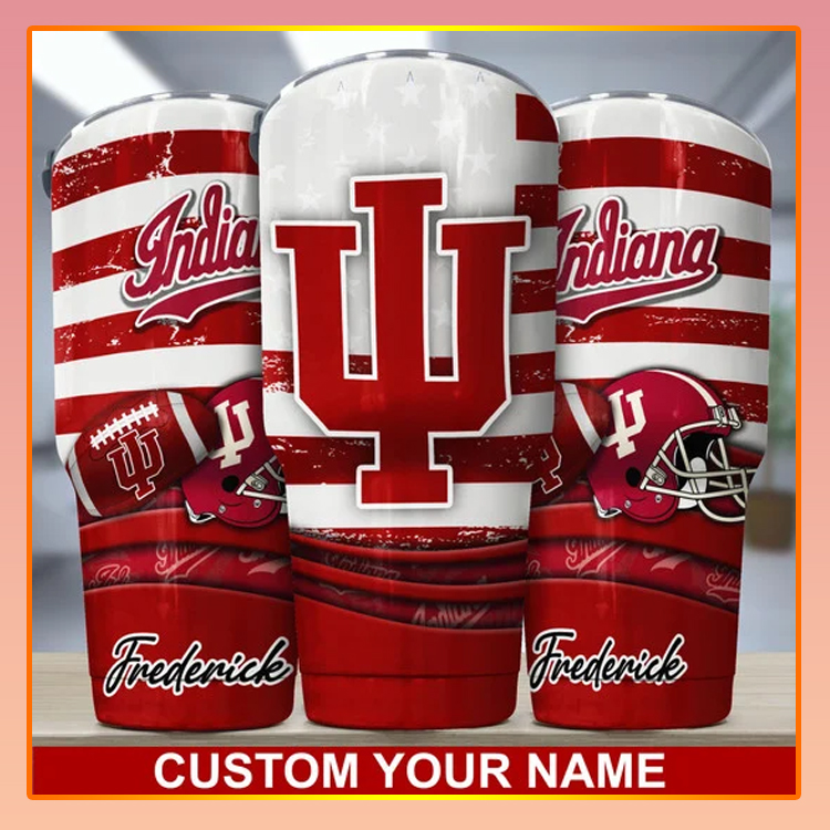 Indiana Hoosiers Custom Name Tumbler 4 Indiana Hoosiers Custom Name Tumbler2