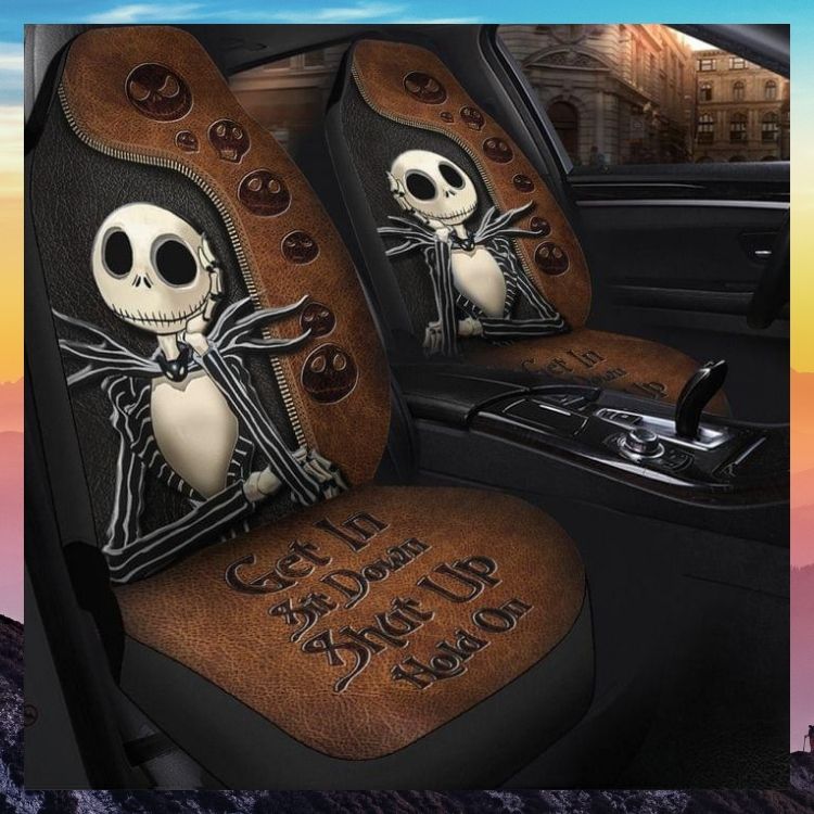 Jack Skellington Get In Sit Down Shut Up Hold On Car Seat Cover 2 Jack Skellington Get In Sit Down Shut Up Hold On Car Seat Cover 2