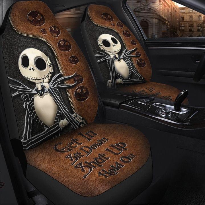 Jack Skellington Get In Sit Down Shut Up Hold On Car Seat Cover