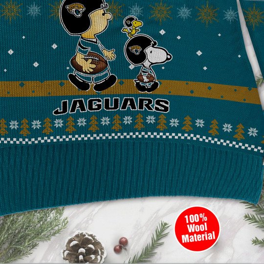 Jacksonville Jaguars Peanuts Snoopy Charlie Brown Ugly Sweater 4 Jacksonville Jaguars Peanuts Snoopy Charlie Brown Ugly Sweater3