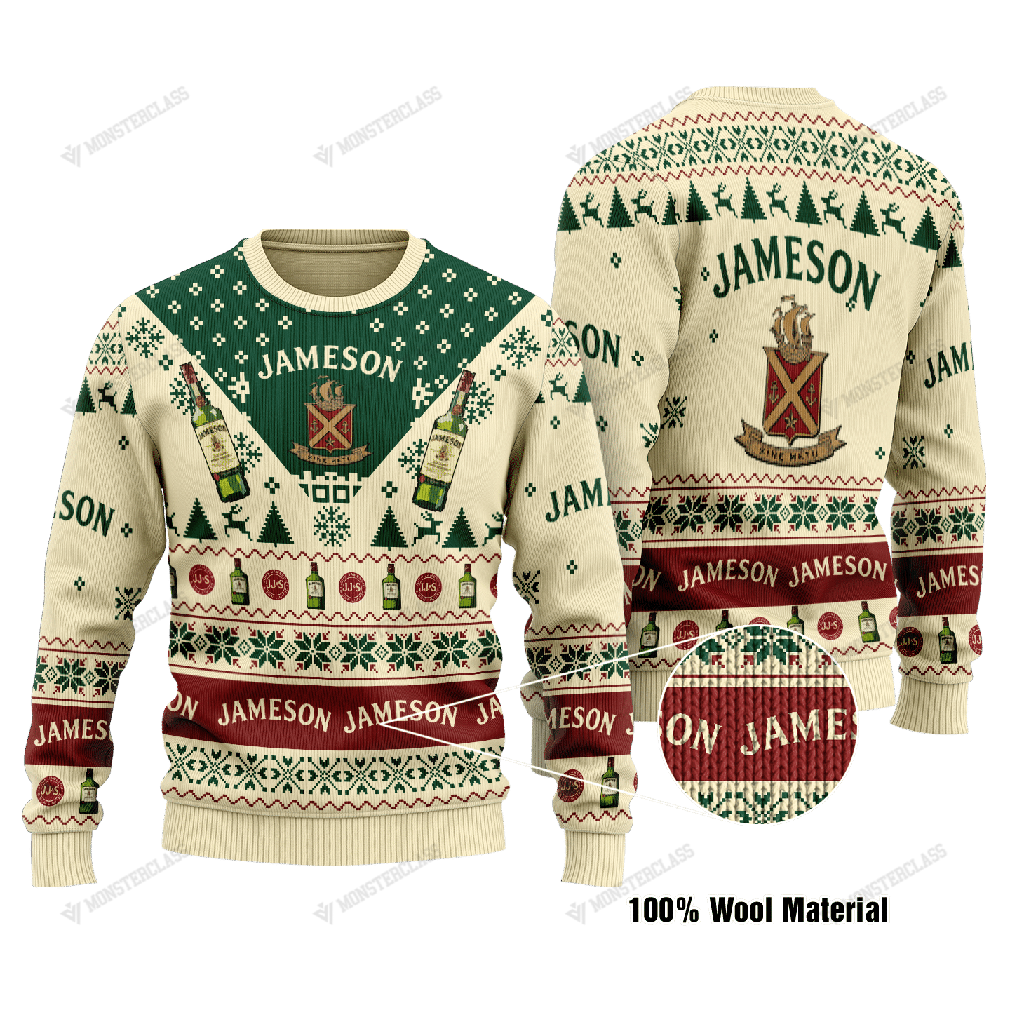 Jameson Irish Whiskey Christmas Sweater