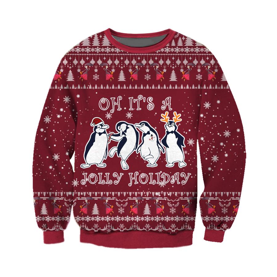 Jolly Holiday Knitting Pattern Christmas Sweater