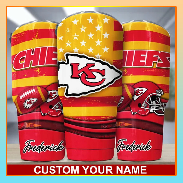 Kansas City Chiefs Custom Name Tumbler1