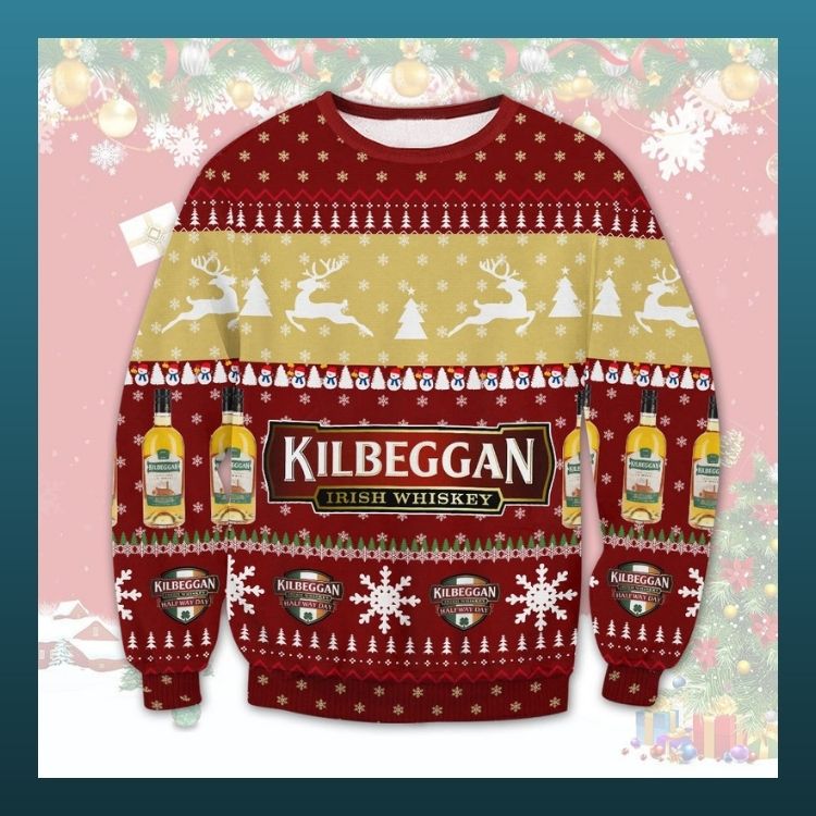 Kilbeggan Irish Whiskey Ugly Christmas Sweater 2