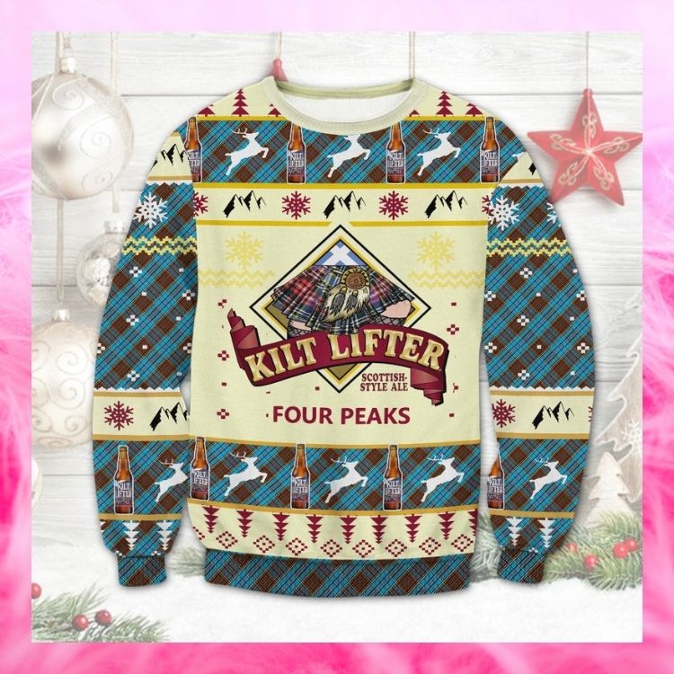 Kilt Lifter Scottish Style Ale Four Peaks Ugly Christmas Sweater 3