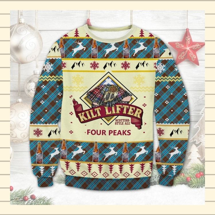 Kilt Lifter Scottish Style Ale Four Peaks Ugly Christmas Sweater 4