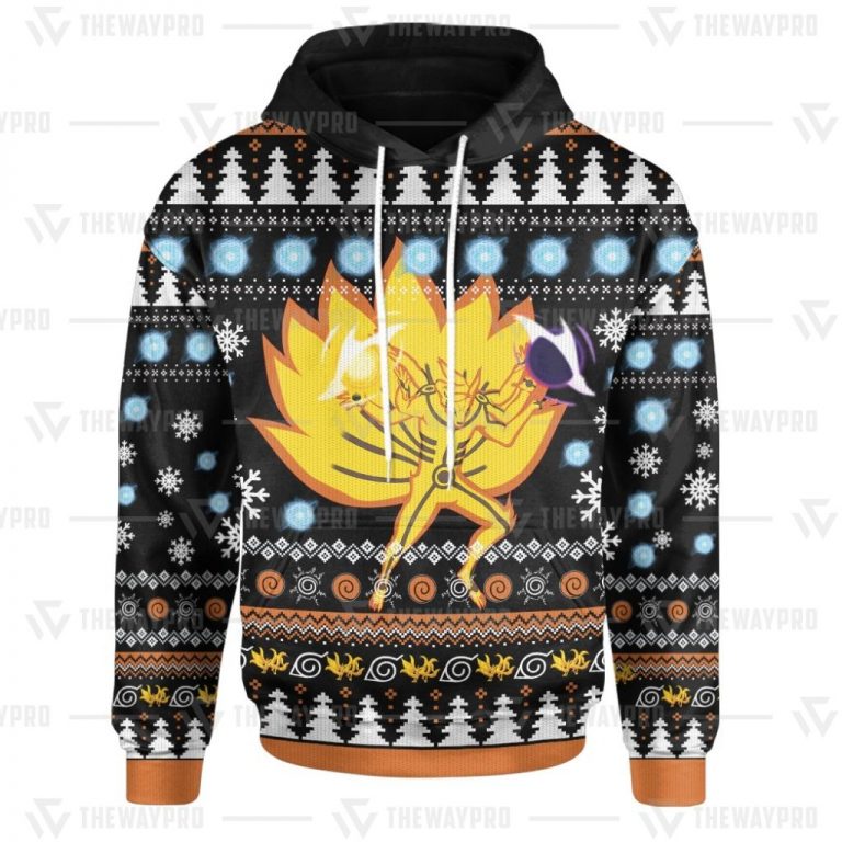LIMITED Asura Kurama Mode Naruto Shippuden christmas 3d hoodie 4