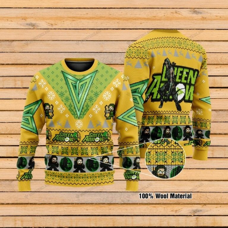 LIMITED Christmas Green Arrow DC Comic Sweater, Sweatshirt (2) LIMITED Christmas Green Arrow DC Comic sweater sweatshirt 2
