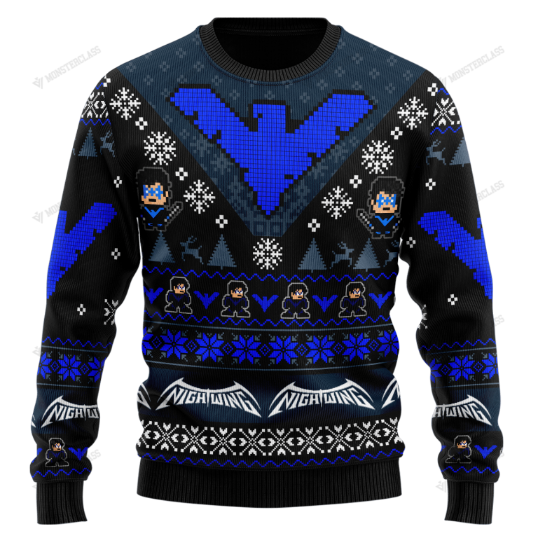 LIMITED Dick Grayson NightWing Christmas DC Comic Sweater, Sweatshirt (2) LIMITED Dick Grayson NightWing Christmas DC Comic sweater sweatshirt 2