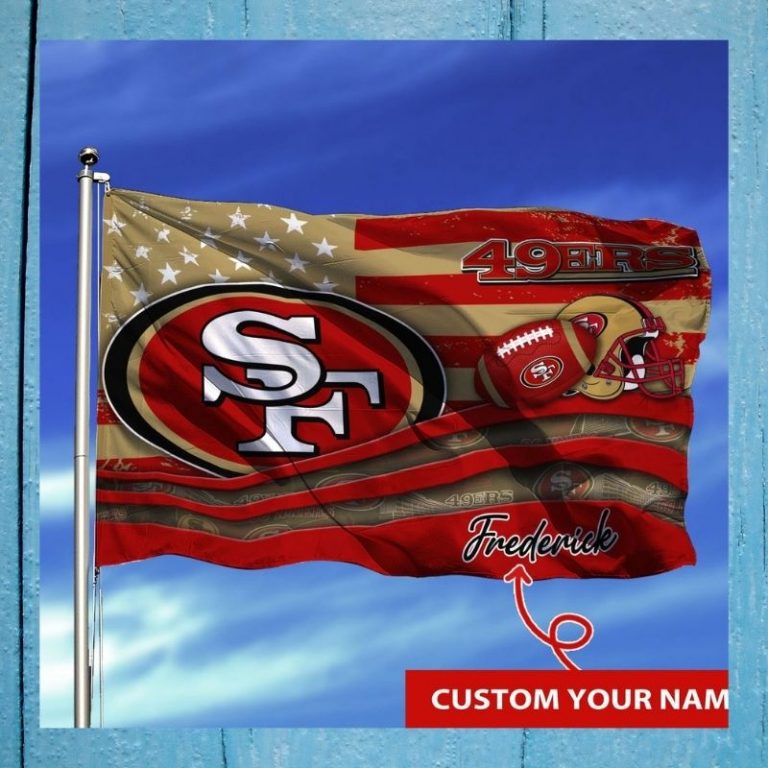LIMITED San Francisco 49ers custom Personalized NFL flag 1