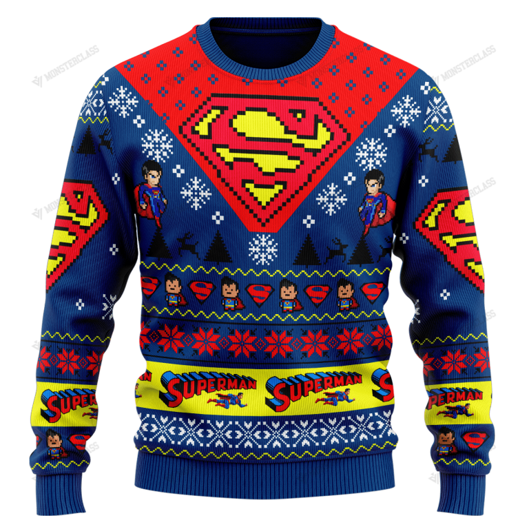 LIMITED Superman Christmas DC Comic sweater sweatshirt 2