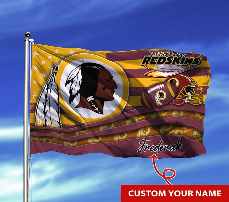 LIMITED Washington Redskins custom Personalized NFL flag 1
