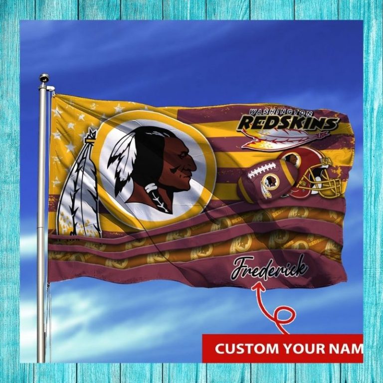 LIMITED Washington Redskins custom Personalized NFL flag 1