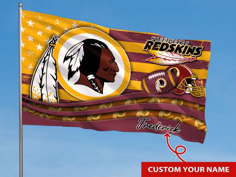 LIMITED Washington Redskins custom Personalized NFL flag 2