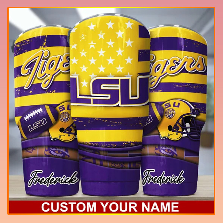 LSU Tigers Custom Name Tumbler 4 LSU Tigers Custom Name Tumbler2