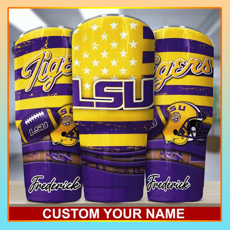 LSU Tigers Custom Name Tumbler 3 LSU Tigers Custom Name Tumbler3
