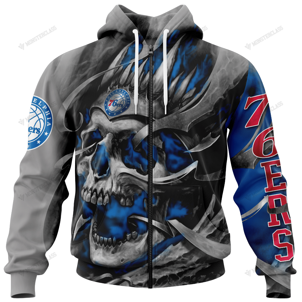 Personalized Philadelphia 76ers custom skull jersey hoodie, shirt 10 Personalized Philadelphia 76ers custom skull jersey hoodie, shirt word3