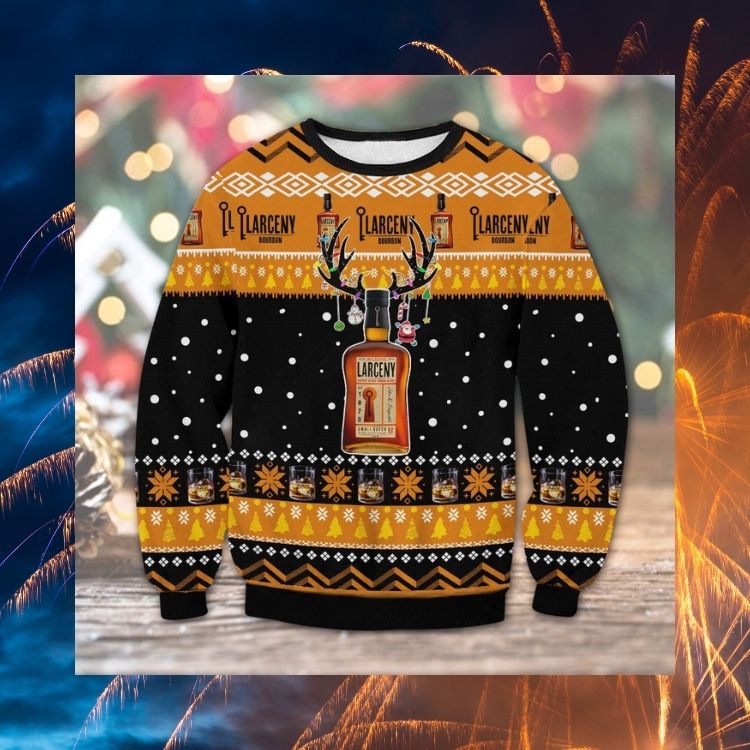 Larceny Bourbon Whiskey Christmas sweater 2 Larceny Bourbon Whiskey Christmas sweater word1