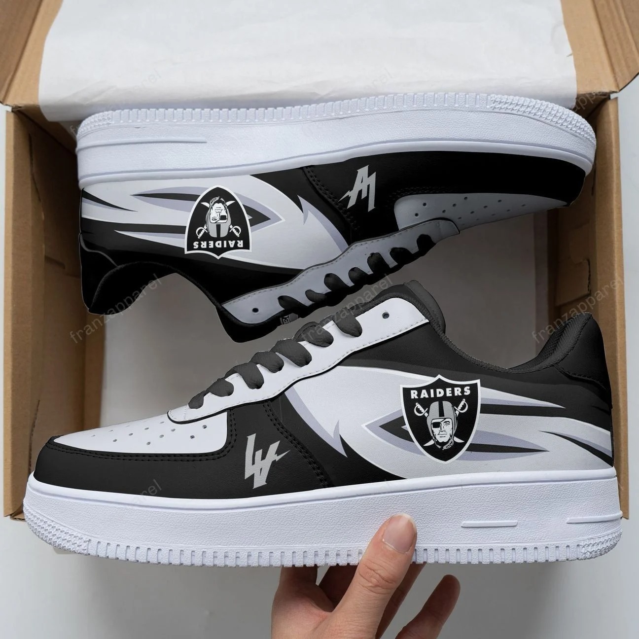 Las Vegas Raiders Black Air force 1 shoes