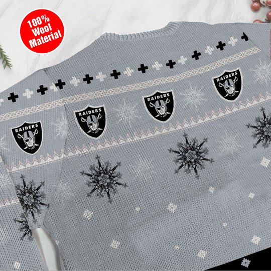 Las Vegas Raiders Mickey Mouse Ugly Sweater 5 Las Vegas Raiders Mickey Mouse Ugly Sweater4