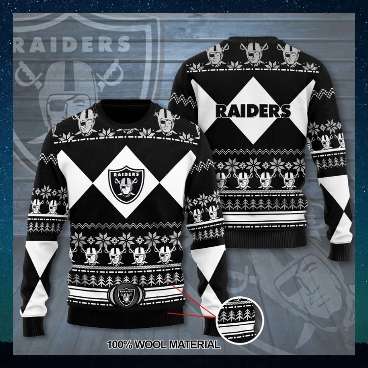 Las Vegas Raiders NFL Black Christmas Sweater1