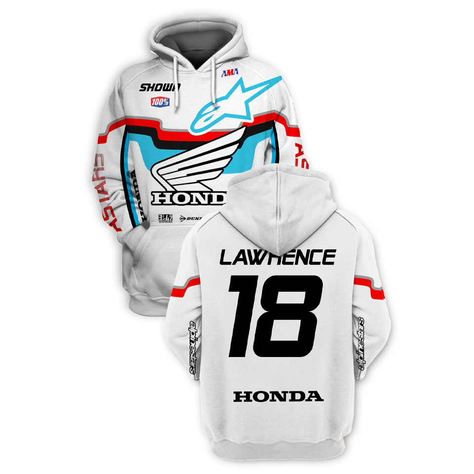 Lawrence 18 Alpinestars Honda 3d shirt hoodie
